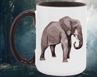 Adult Elephant Accent Mug