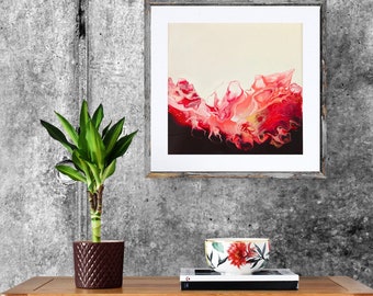 Originale opera d’arte astratta creata con colori acrilici fluidi con la tecnica “pouring”. Artwork unico. Realizzato da MyDreamFluidArt.