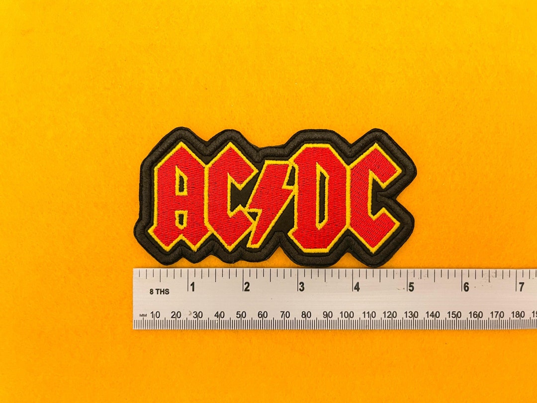 Classic Embroidered ACDC Band Patch - Iron-on/sew-on, 3 Sizes, Perfect ...