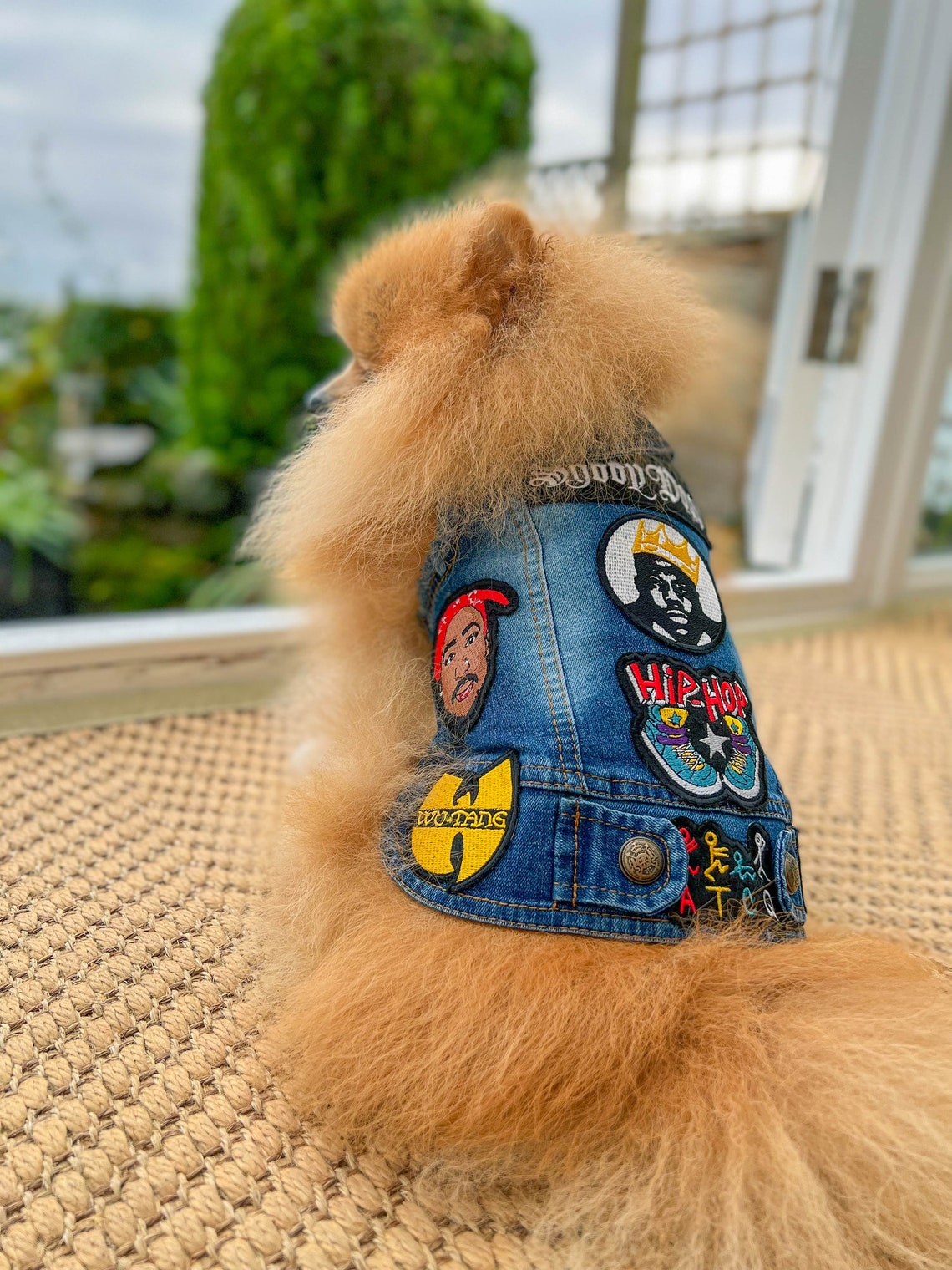 Hiphop Denim Dog Jacket Denim Patch Dog Jacketpet Lover Etsy