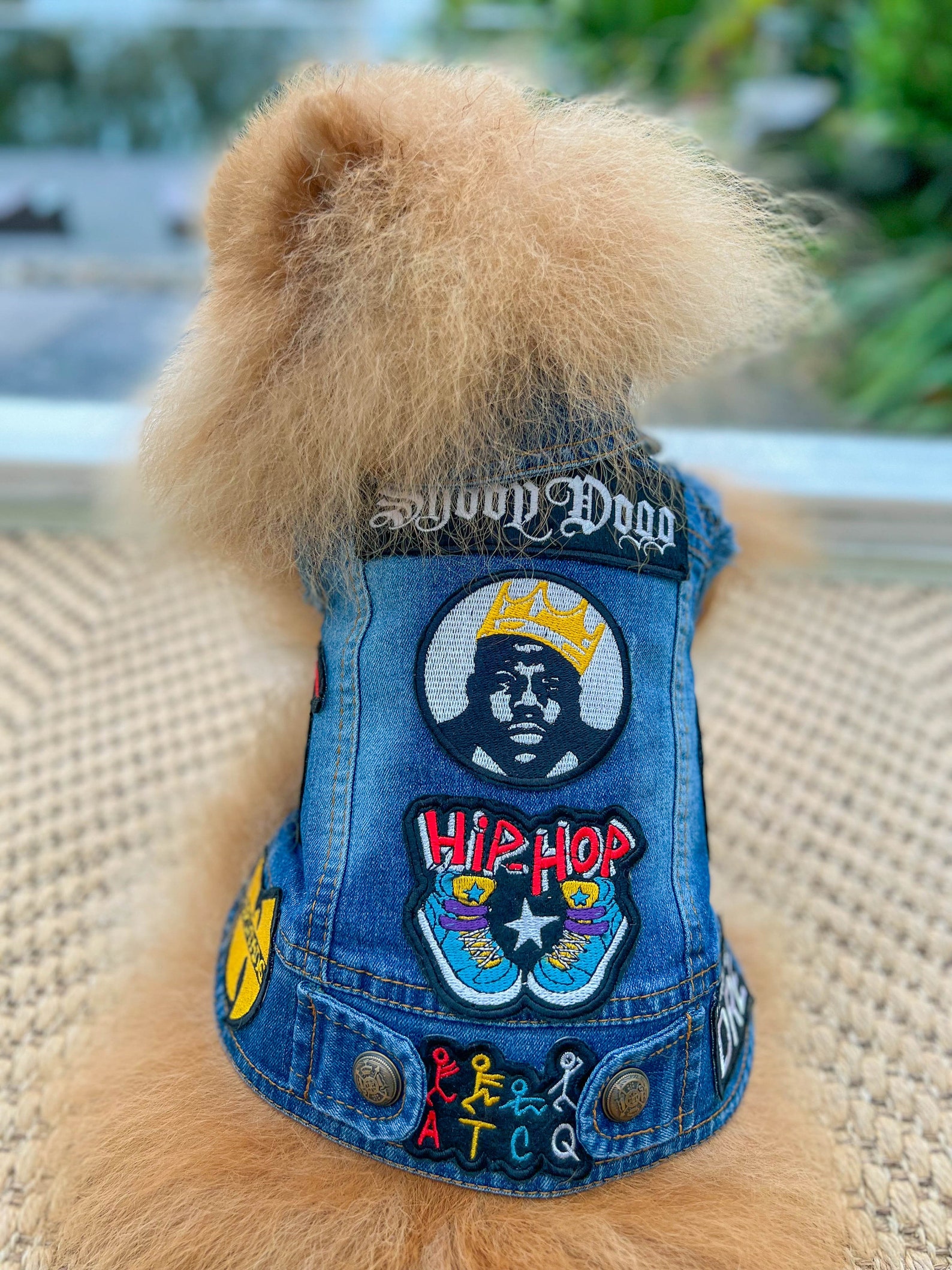 Hiphop Denim Dog Jacket Denim Patch Dog Jacketpet Lover Etsy