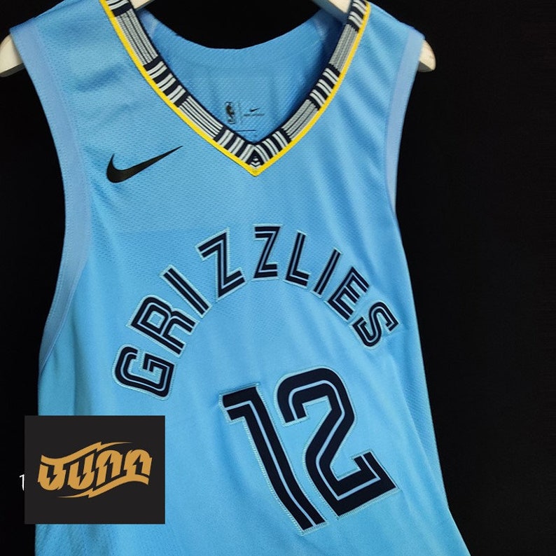 light blue grizzlies jersey