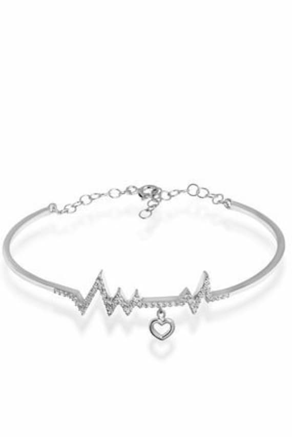 Heart rhythm bracelet wristband women wristband bracelet Etsy