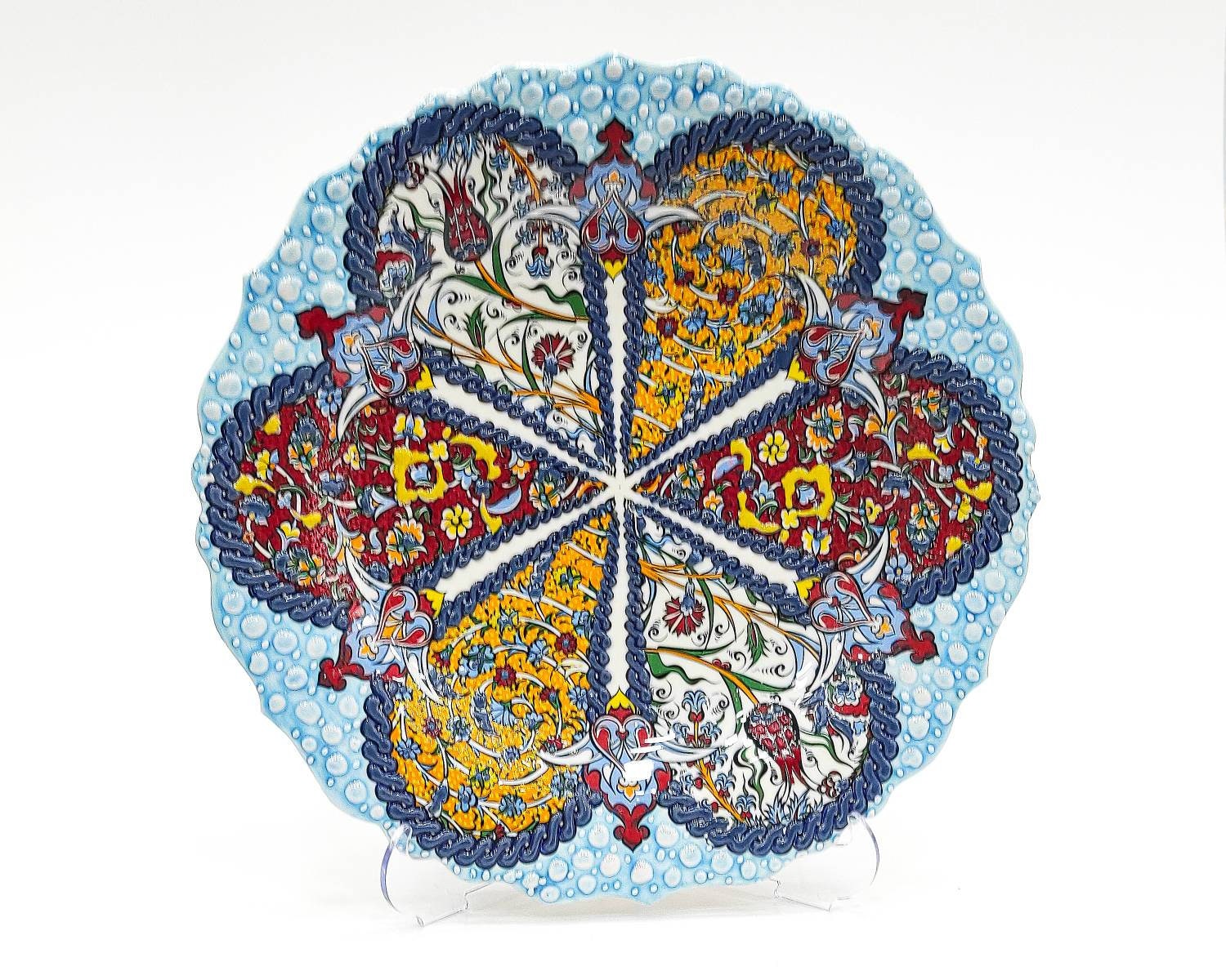 Hand painted 30cm ceramic plate Etsy