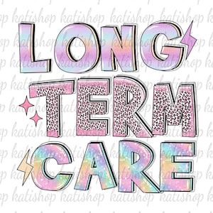 Long Term Care Glitter Sublimation Long Term Care Leopard Design Png LTC Crew Png Home Care Aide Png Leopard Glitter File Digital Download