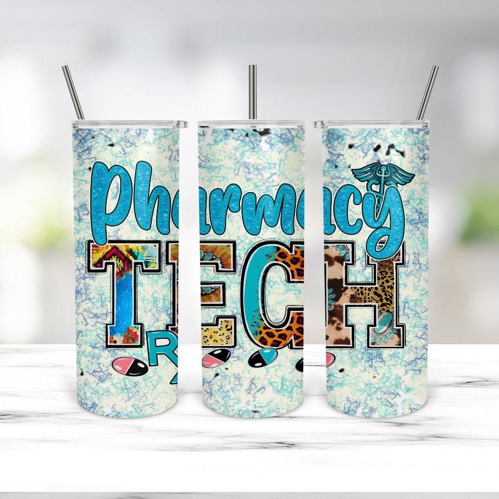 Custom Engraved Skinny Tumbler For Pharmacy Staff - Perfect Gift For Pharmacists & Students