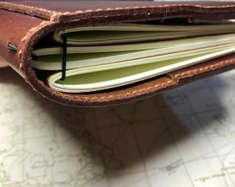 Leather Notebook - Pocket with pocket