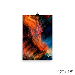 Otoño Abstracto, Cartel De Otoño, Impresión De Arte De Otoño, Arte De Árbol De Otoño, Arte De Naranja Quemada, Arte De Hojas De Otoño, Arte Naranja Brillante, Abstracto Surrealista