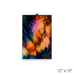 Cartel De Otoño, Abstracto De Otoño, Impresión De Arte De Otoño, Arte De Árbol De Otoño, Arte De Naranja Quemada, Arte De Hojas De Otoño, Arte Naranja Brillante, Abstracto Surrealista
