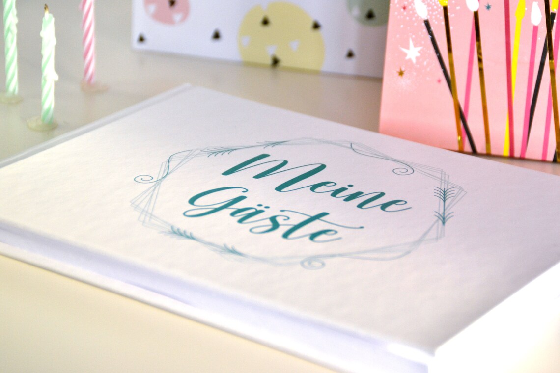 Gästebuch für deinen Geburtstag mit Fragen zum Ausfüllen Etsy.de
