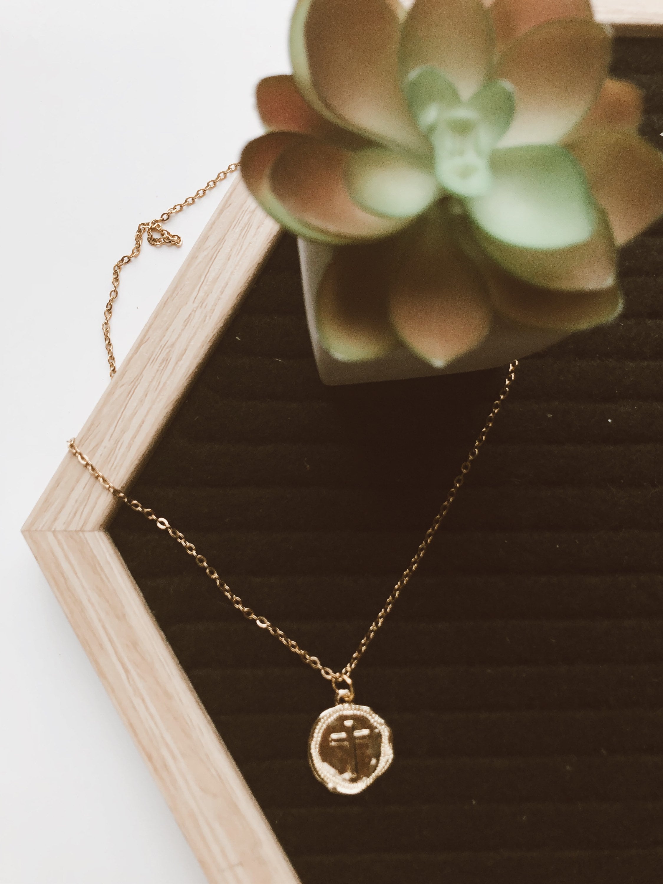 Circle Cross necklaces Etsy