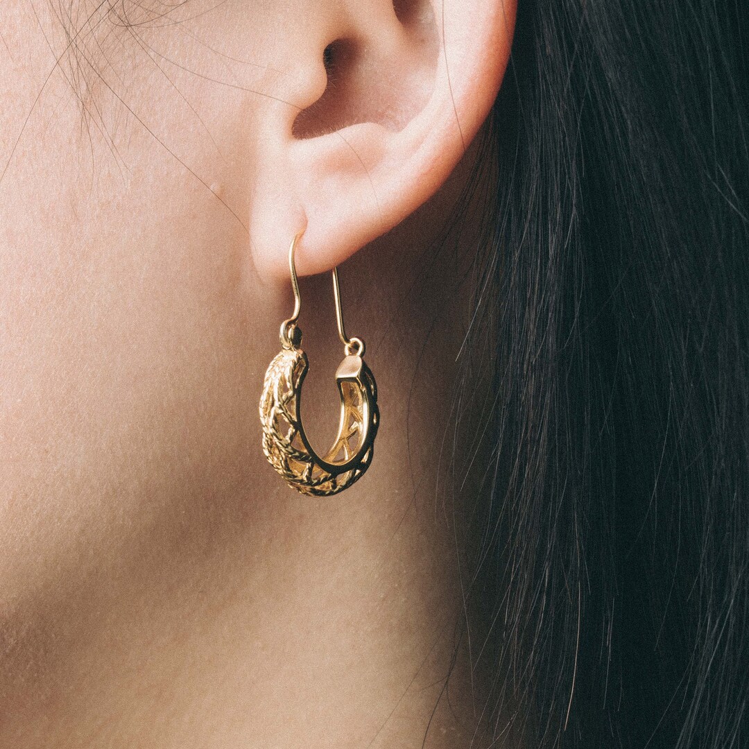 Indian Hoop Earrings Ethnic Hoop Indian Tribal Hoop Earrings Etsy