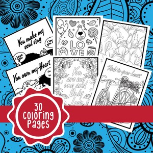 Love coloring and activity pages - Printable St Valentines coloring pages - affection coloring and activity sheets