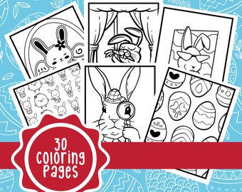 Easter coloring and activity pages for kids - Printable Easter coloring pages for Kids- Easter coloring and activity sheets