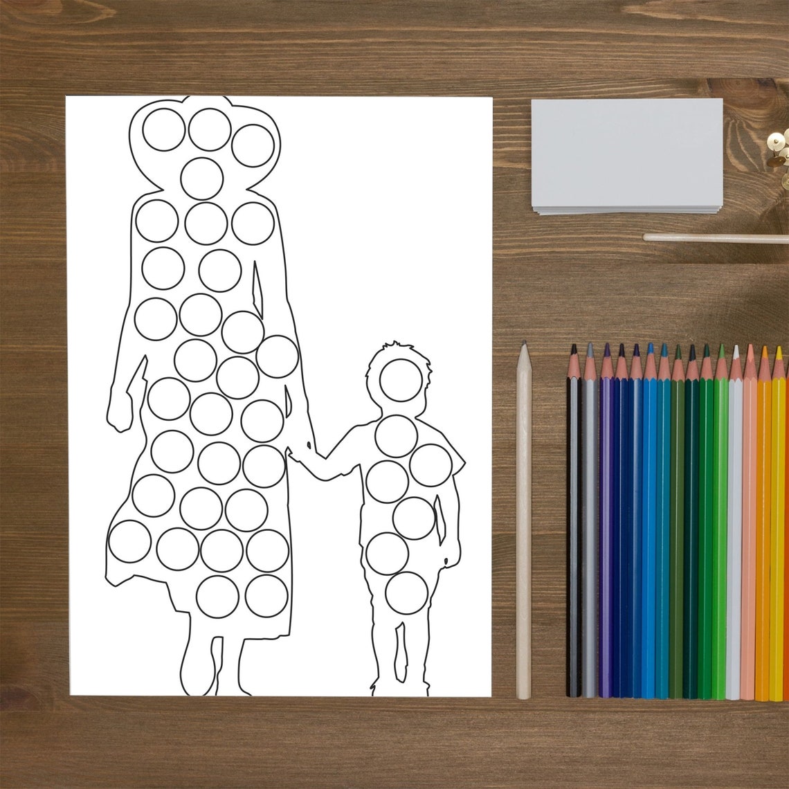 Mom dot to dot coloring and activity pages for kids mothers - Etsy France