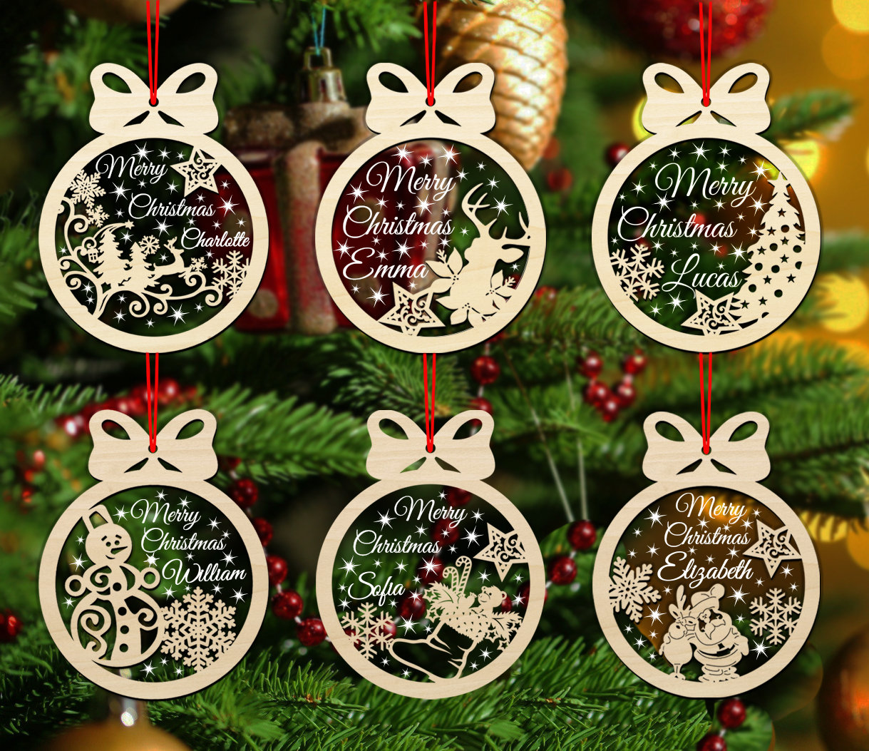 Laser christmas ornaments Clearance