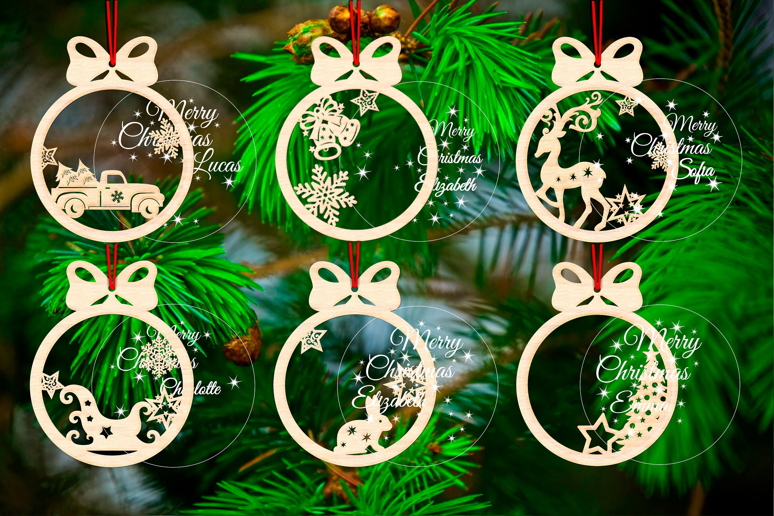 DIY Acrylic Christmas Ornament with Free Cut File - Kayla Makes
