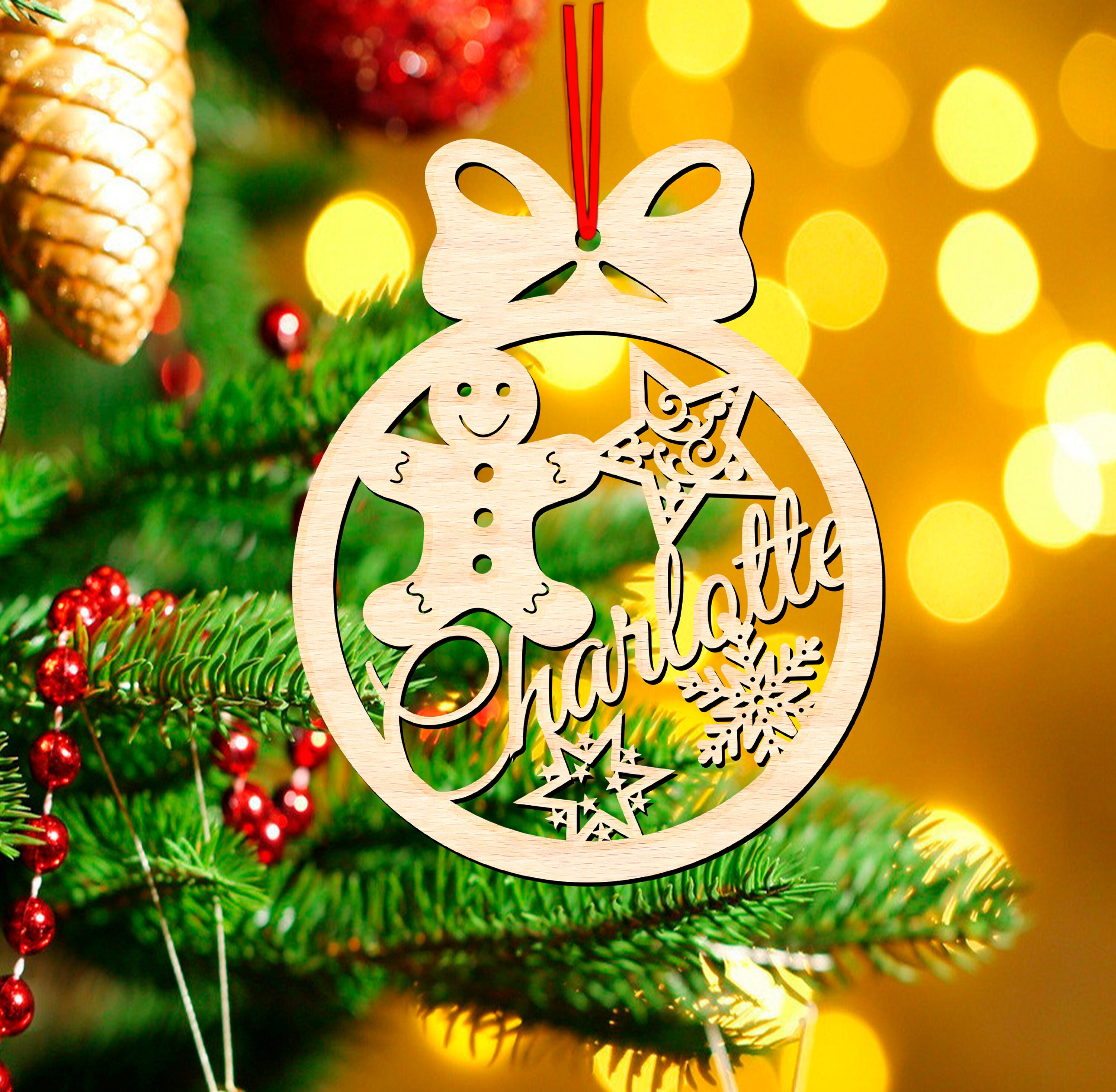 Christmas Ornaments 2023 SVG Laser Cut Files Personalizable 6 Etsy