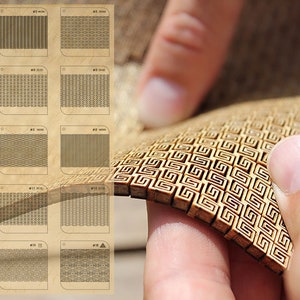Super flexibel levend scharnier 16 laser gesneden bestanden voor CorelDRAW, flexibele multiplex bestanden Ai, SVG, DXF, CDR gesneden vectorbestanden voor Cricut/Glowforge