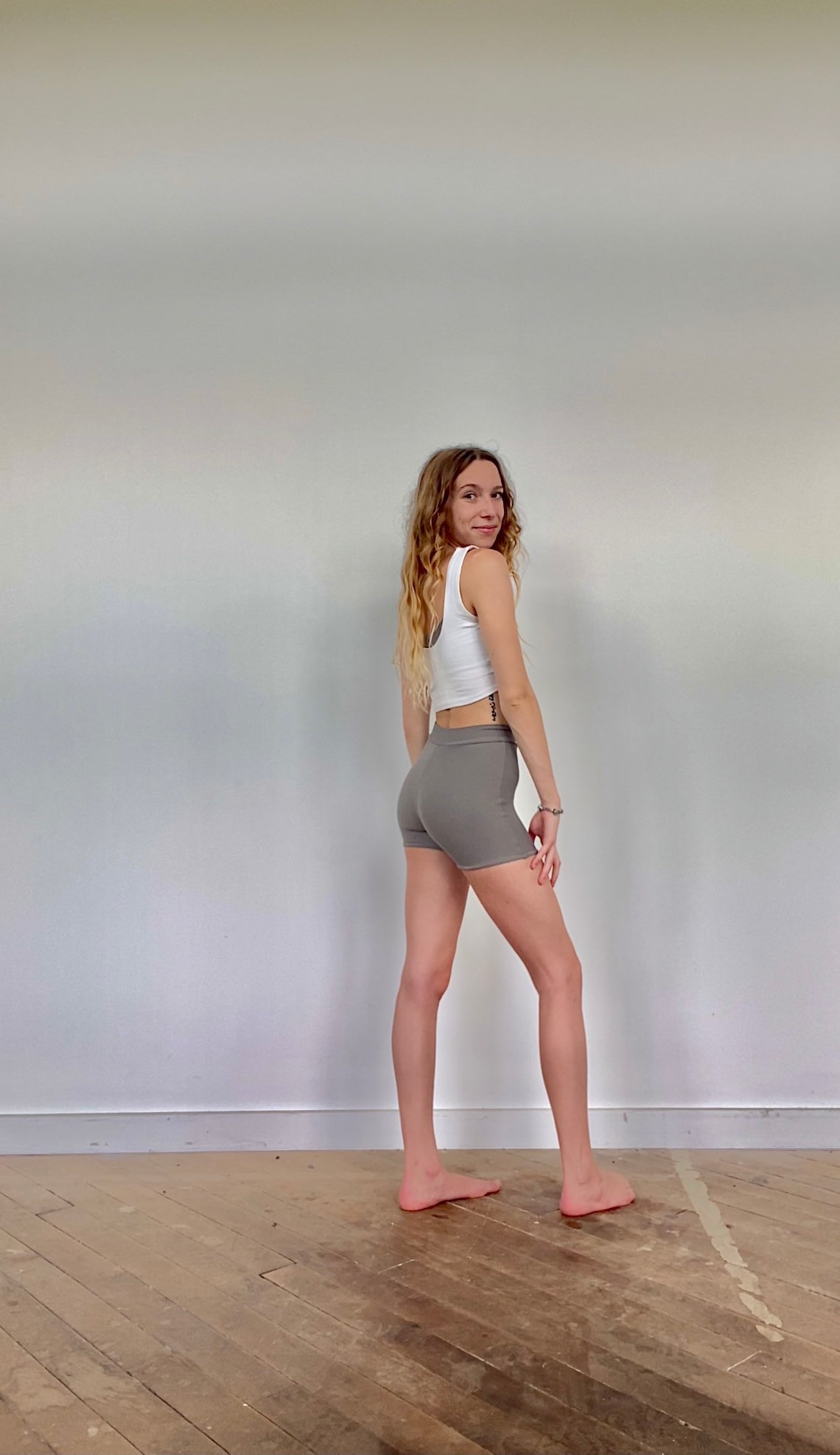 Cropped wife beater tank top. Handmade to order Etsy