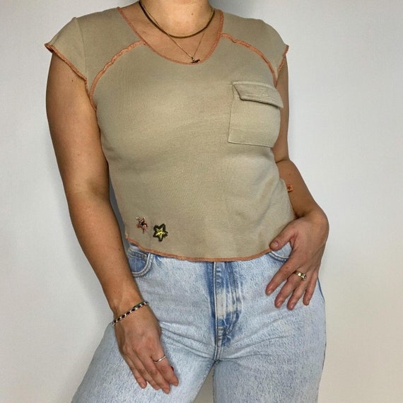 Vintage Tan Top - image 1