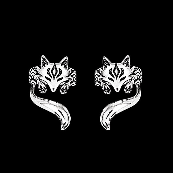 FOXY - silver ear cuffs / Animal | Gothic | Whimsical ear cuffs | Dainty | Gift for her | Gift for girlfriend  | Gift for friend