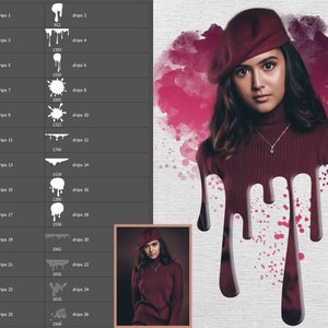 Brushes for Photoshop - drops, brush drops,ps brushes,abr files,graphic design,photoshop brush set,brushes with special effects