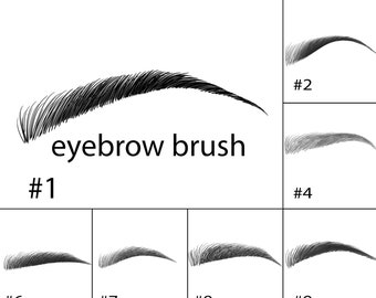 Eyebrow Brushes Photoshop Brushes Eyebrows A Set Of 10 - Etsy