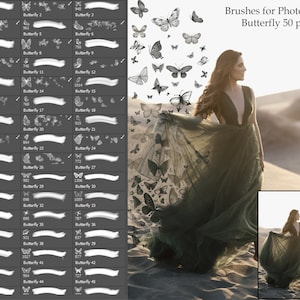 Brushes for Photoshop butterfly, ABR butterfly, decor, spring, summer, photoshop brushes, abr files