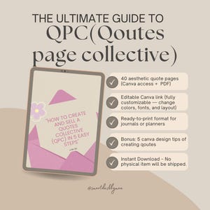 Quotes page collective(QPC) ebook, free step-by-step guide QPC