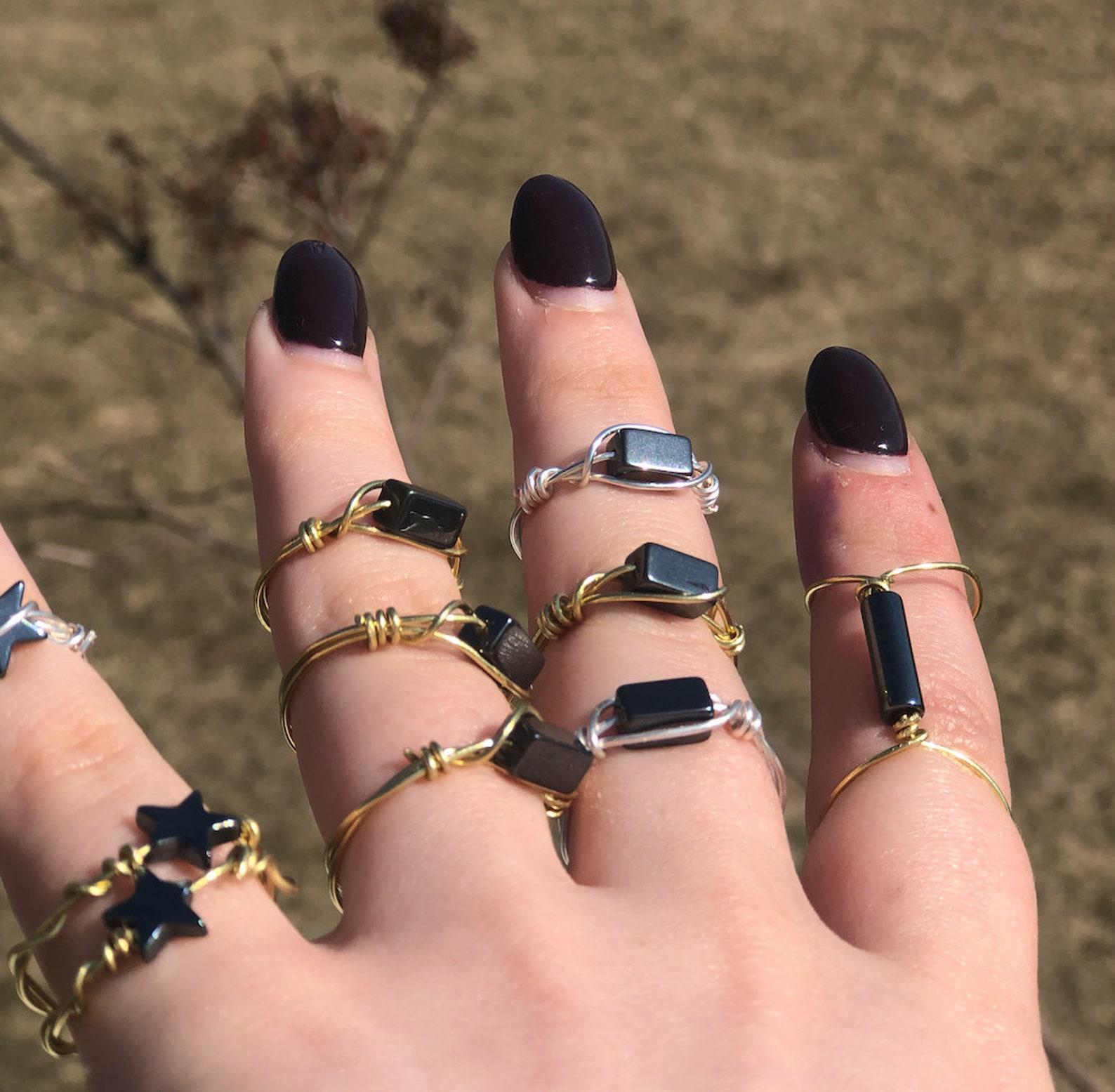 Hematite Ring Breaks When Absorbs Negative Energy Etsy