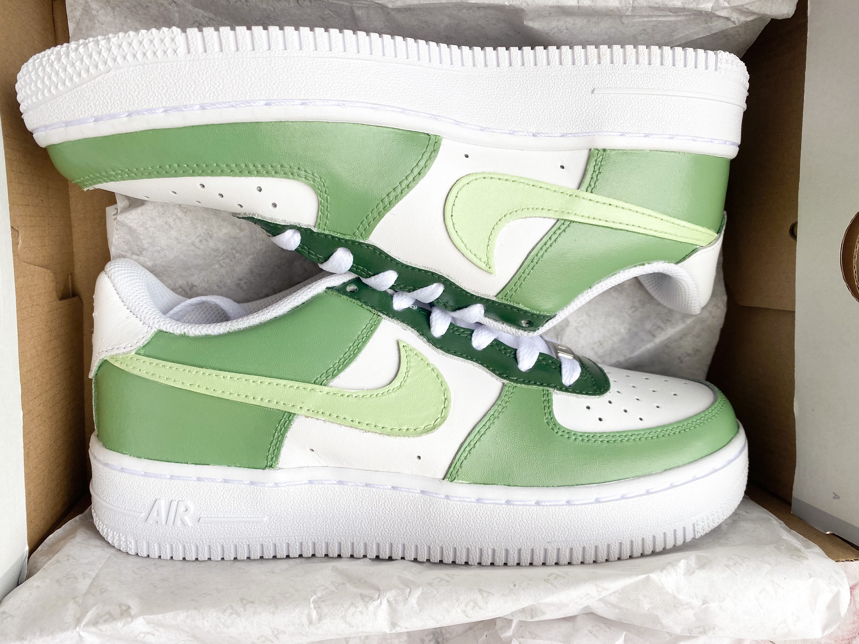 custom green af1