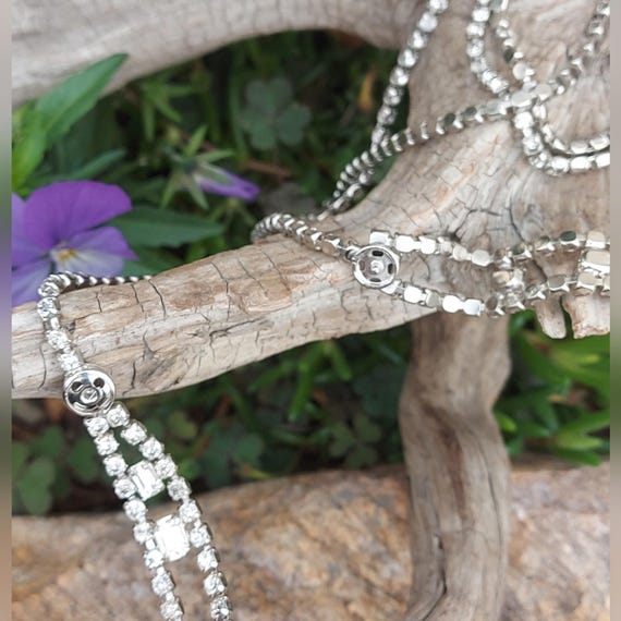 Kramer Rhinestone Earring Set, Backdrop Rhineston… - image 4