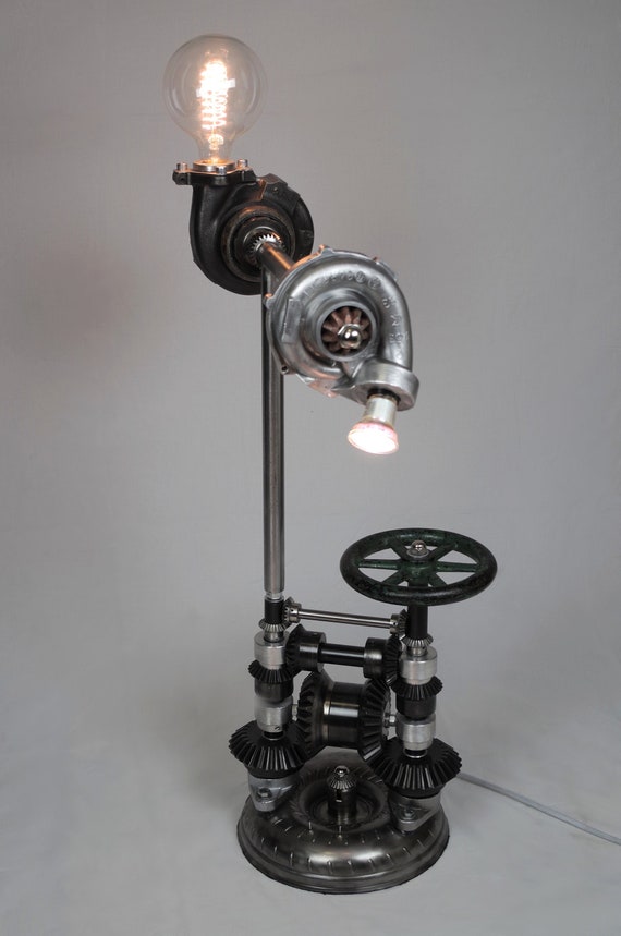 5 Vintage Engine Pistons Rods Auto Car Industrial Art Lamp Base Steampunk