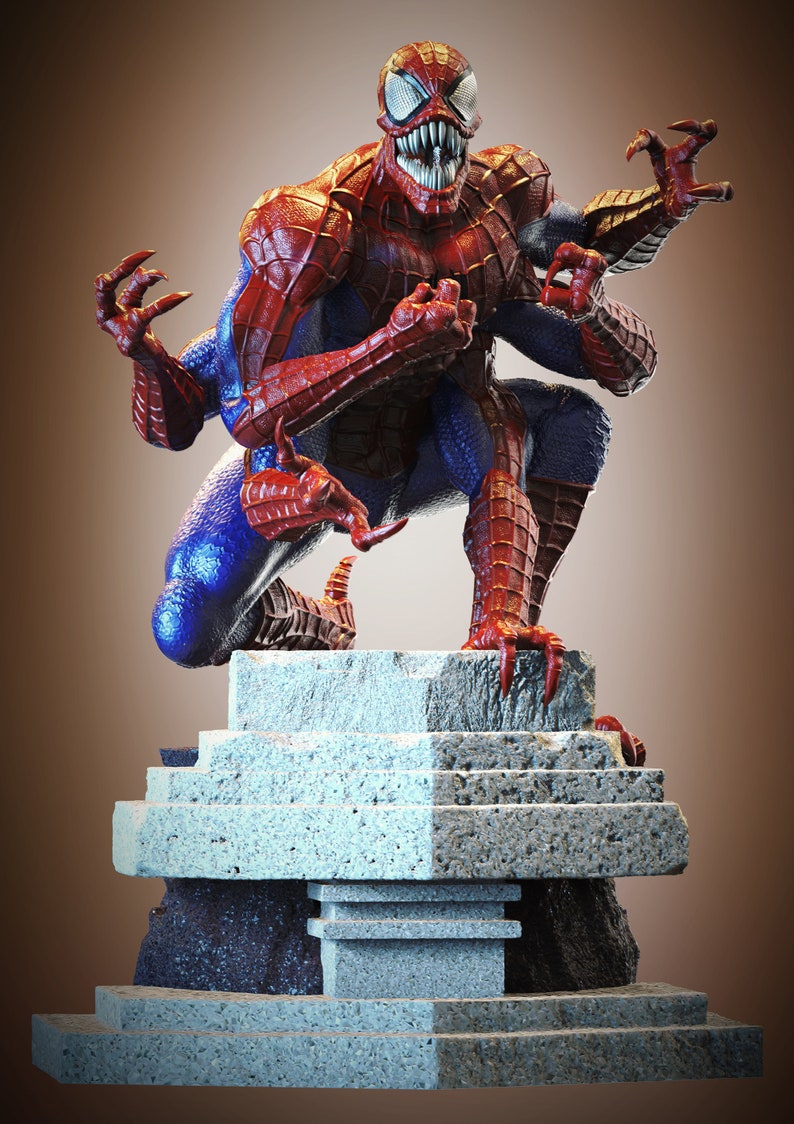 Spiderman 3D STL Digital Figure File Format 3D Printer CNC | Etsy