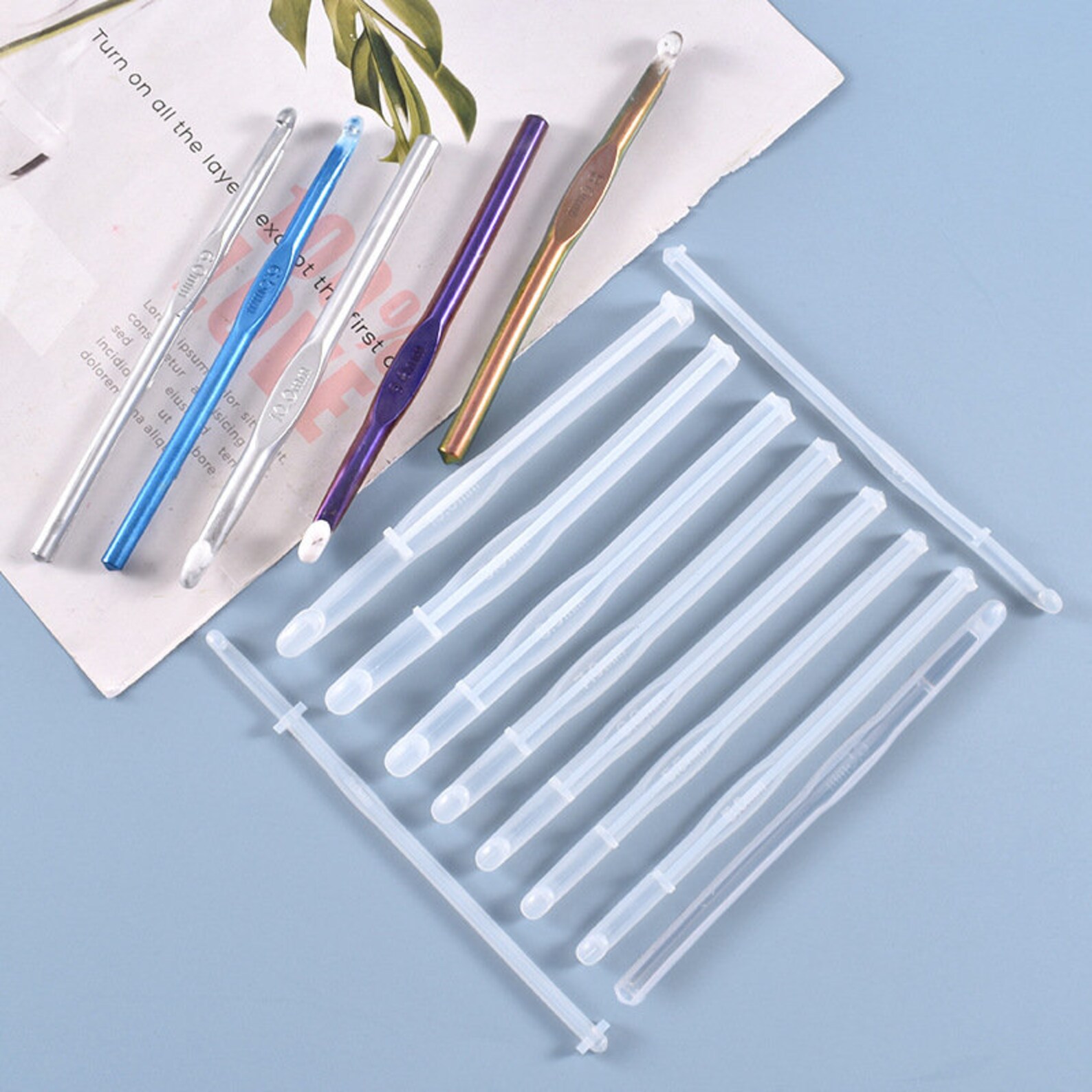 Crochet Hook Silicone Mold Set 10 pcs Etsy