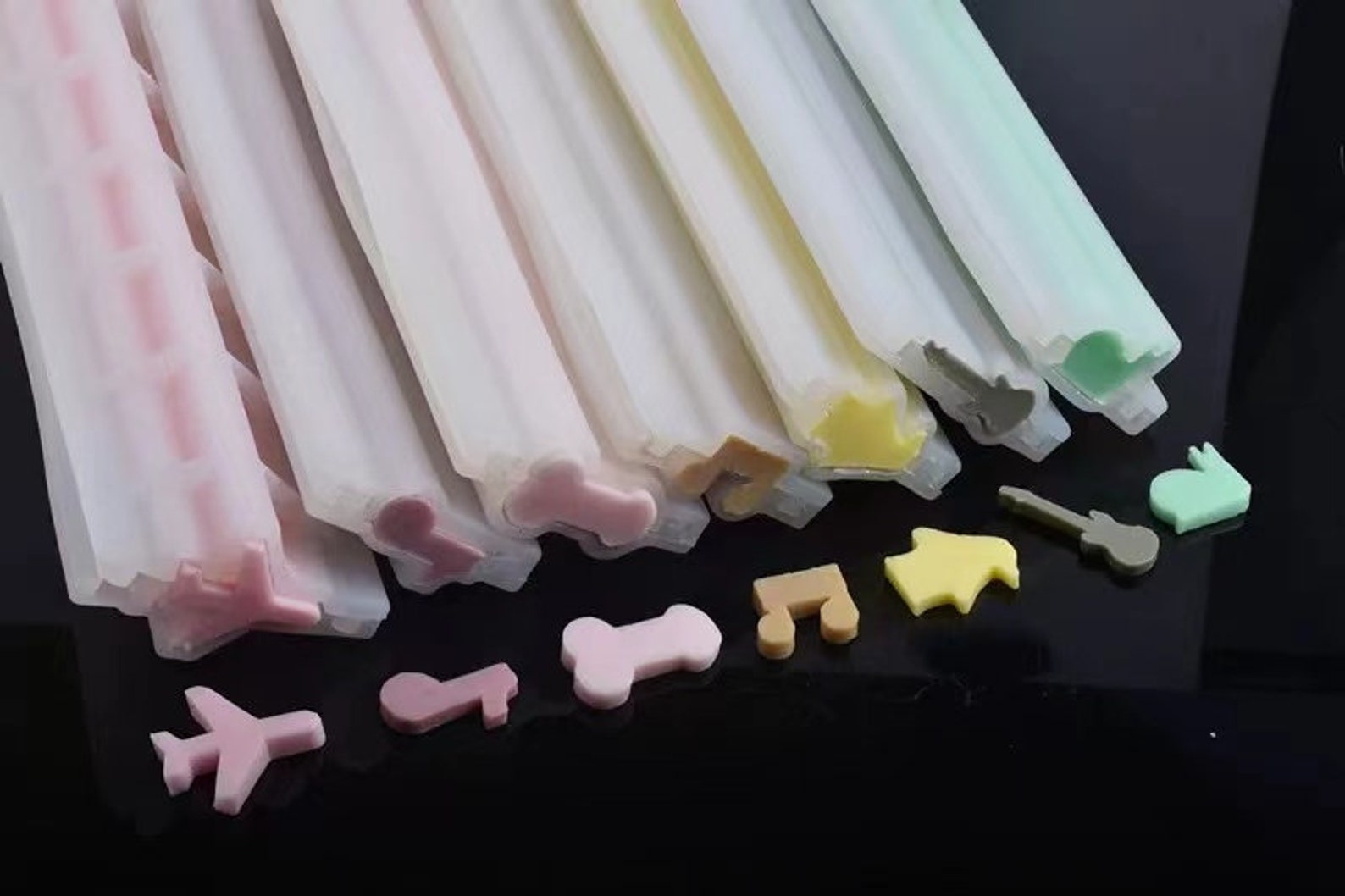 Long Silicone Tube Soap Mold Plane Shaped Mold Penguin Shaped Etsy