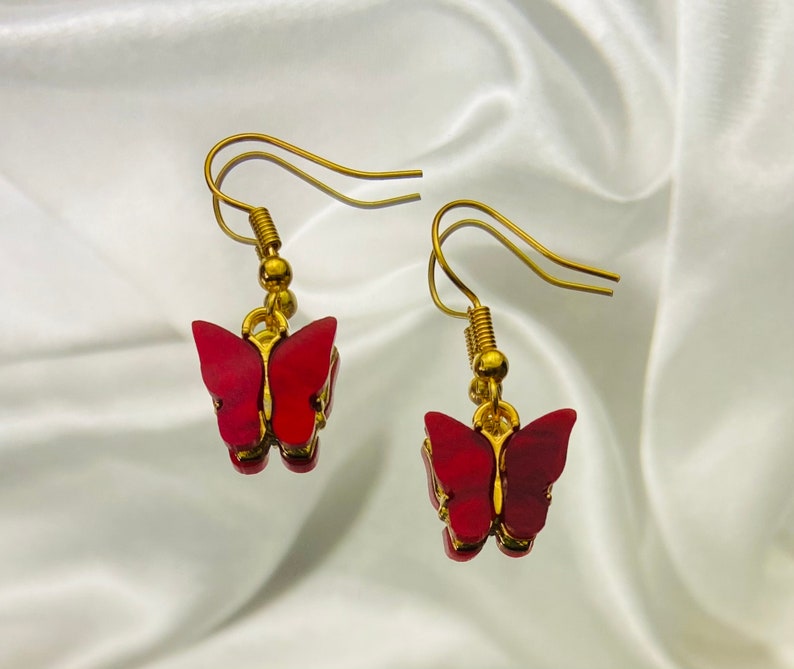 Acrylic Butterfly Earrings