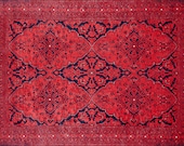 6x9 Rugs, Red Rug 6x9, Turkish Rug 6x9, Vintage Rug 6x9, Oushak Rug 6x9, Area Rug 6x9, Heriz Rug 6x9, Turkish Area Rug 6x9, Kilim Rug 6x9,