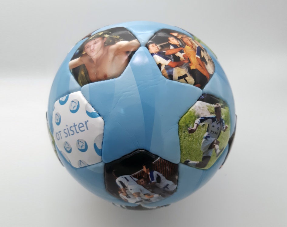 Personalized soccer ball Star with photo Etsy