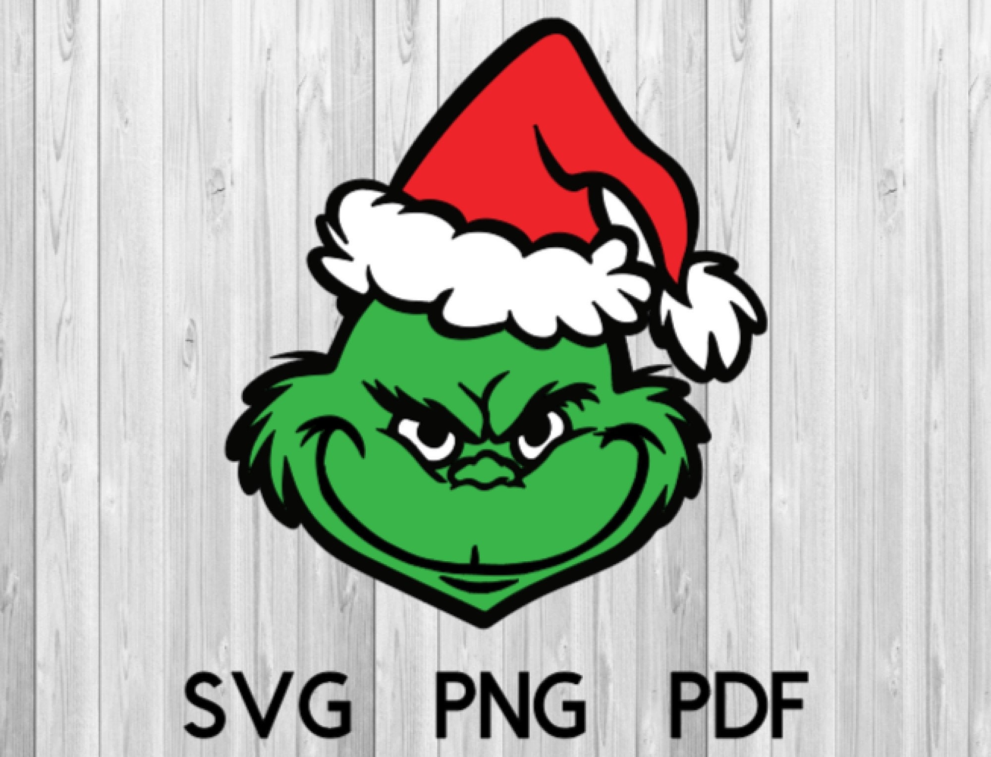 Grinch Santa SVG, Grinch SVG, Christmas Grinch Face - Etsy