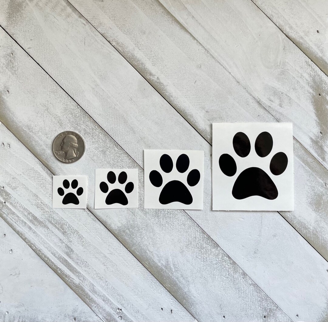 Paw Print Vinyl Decals Etsy