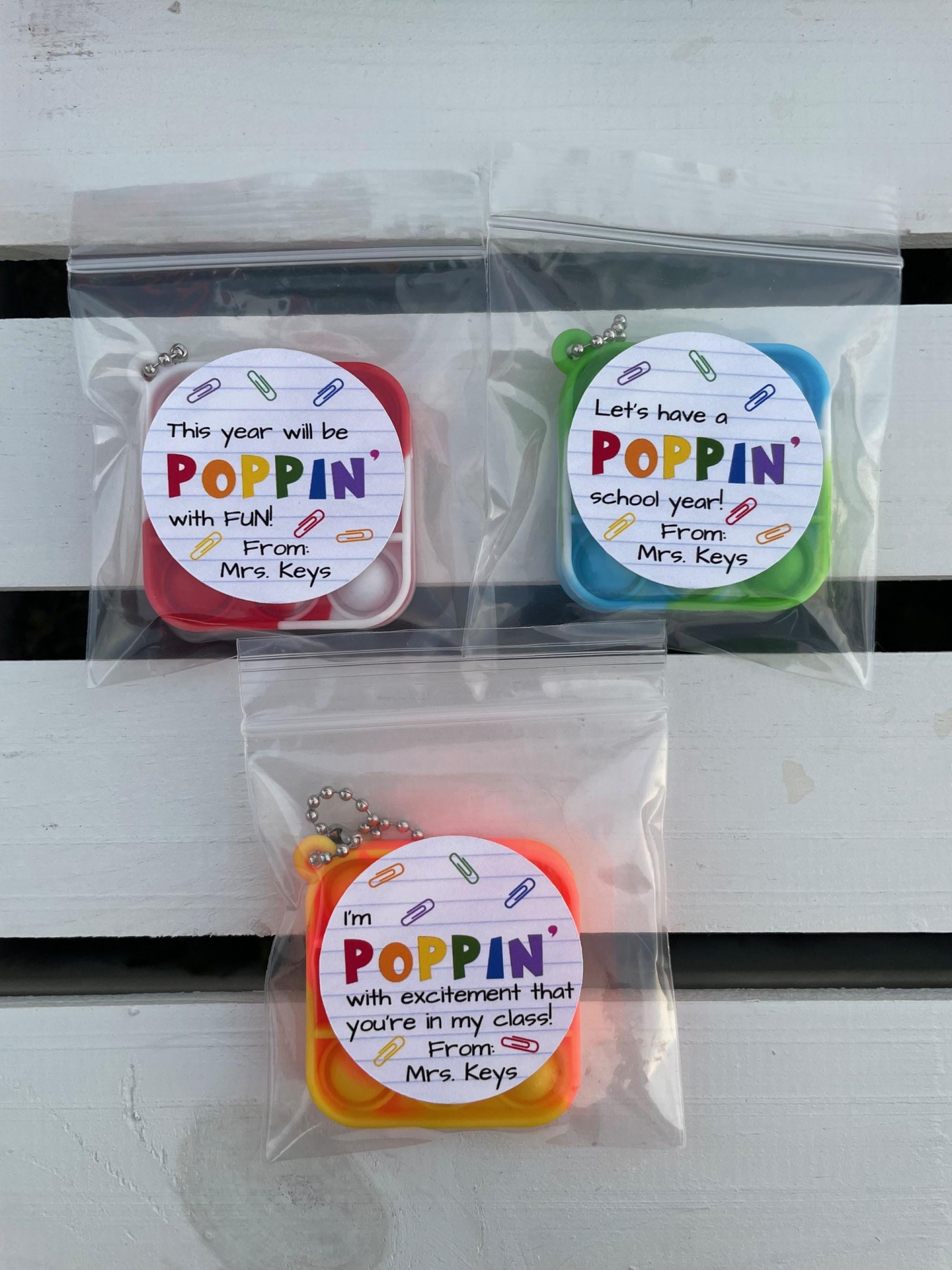 Back to School Student Gift, Fidget Toy Keychain Classroom Favors, First Day of School Gift From Teacher
