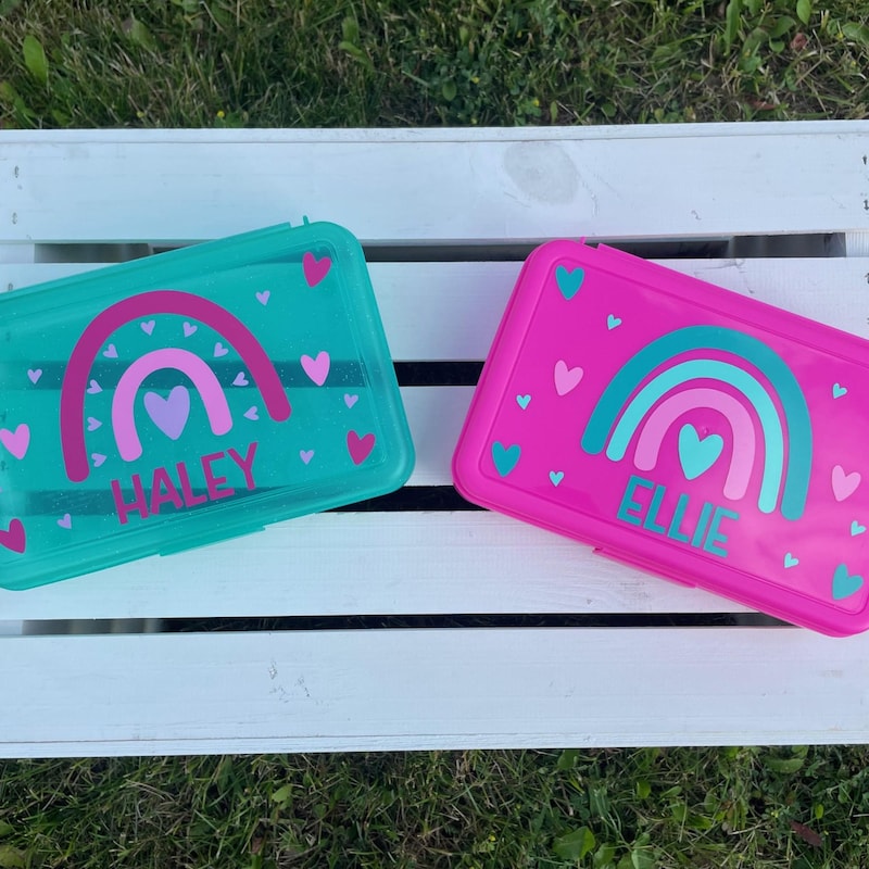 Pink Color Pencil Box Pink Pencil Case - Etsy