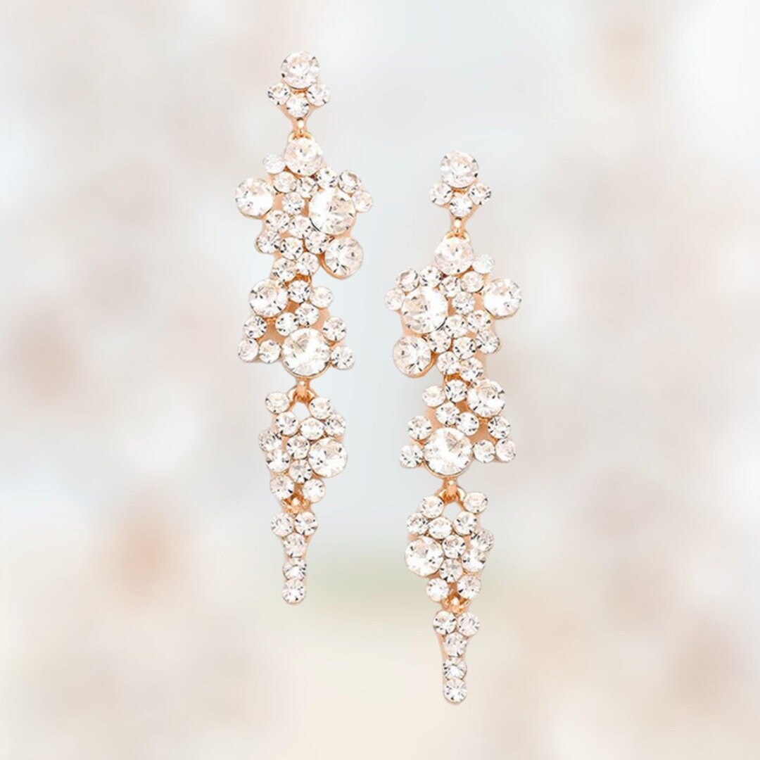 Gold prom shop earrings