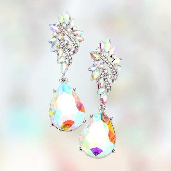 Iridescent earrings weddings top