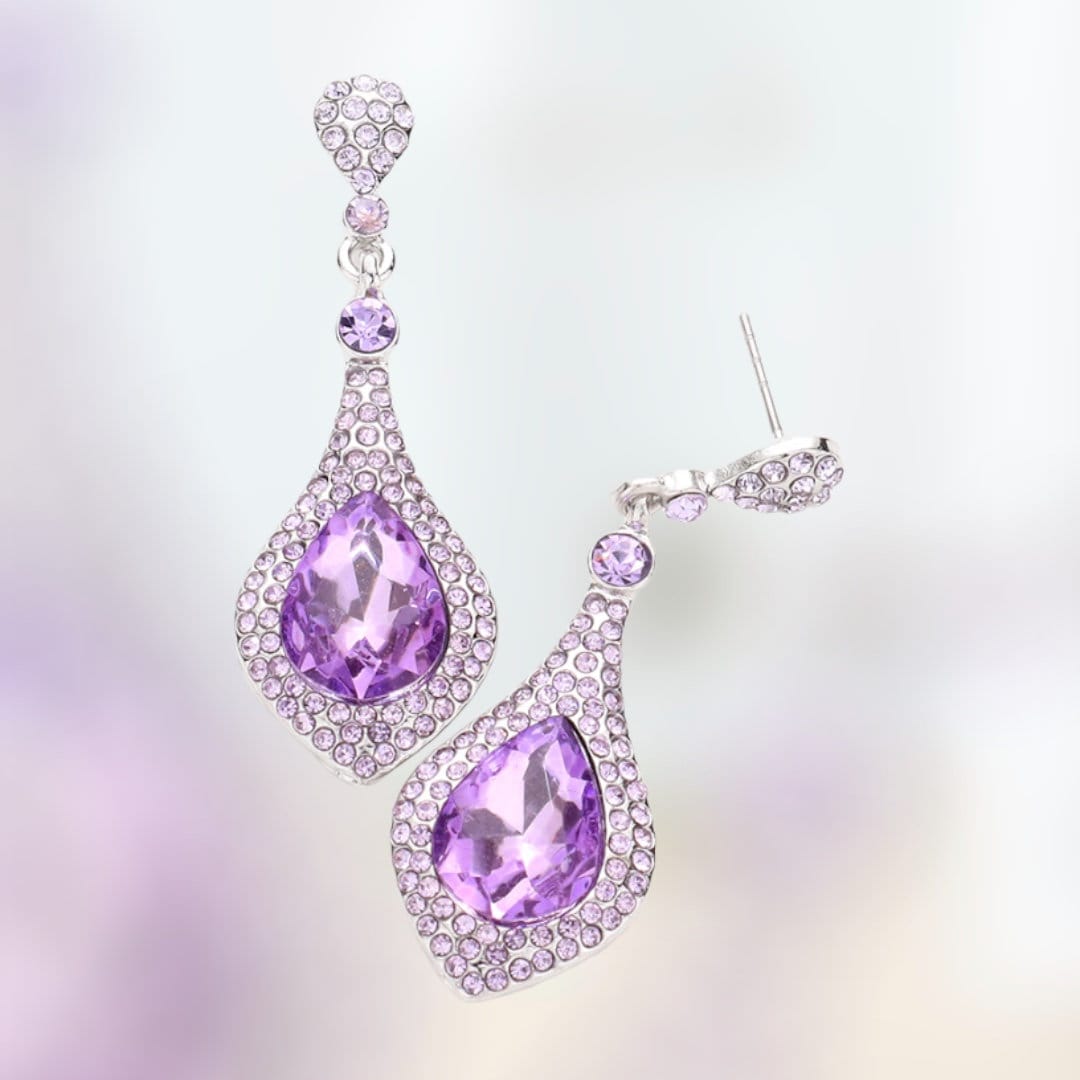Light Purple Dangle Earrings Light Purple Dangle Earrings