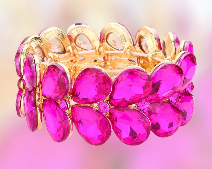 Fuschia & Rhinestone Glam