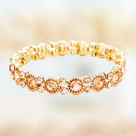 Vintage Style Wedding Bridal Simple Leaf Flower Rhinestones Pearls Bracelet  For Women And Girls - Wrist Corsage - AliExpress