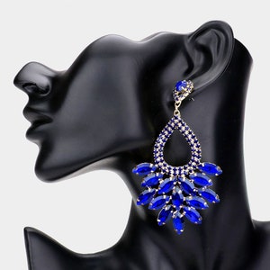 earrings for royal blue dress Royal Blue Prom Dress Earrings